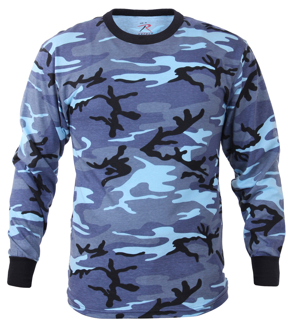 Rothco Long Sleeve Color Camo T-Shirt: Sky Blue Camo