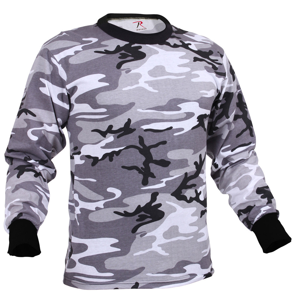 Rothco Long Sleeve Color Camo T-Shirt: City Camo