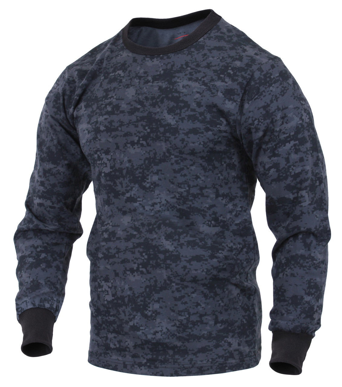 Rothco Long Sleeve Digital Camo T-Shirt: Midnight Digital Camo
