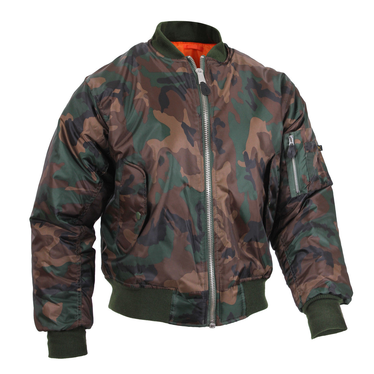 Rothco MA-1 Flight Jacket: Woodland Camo