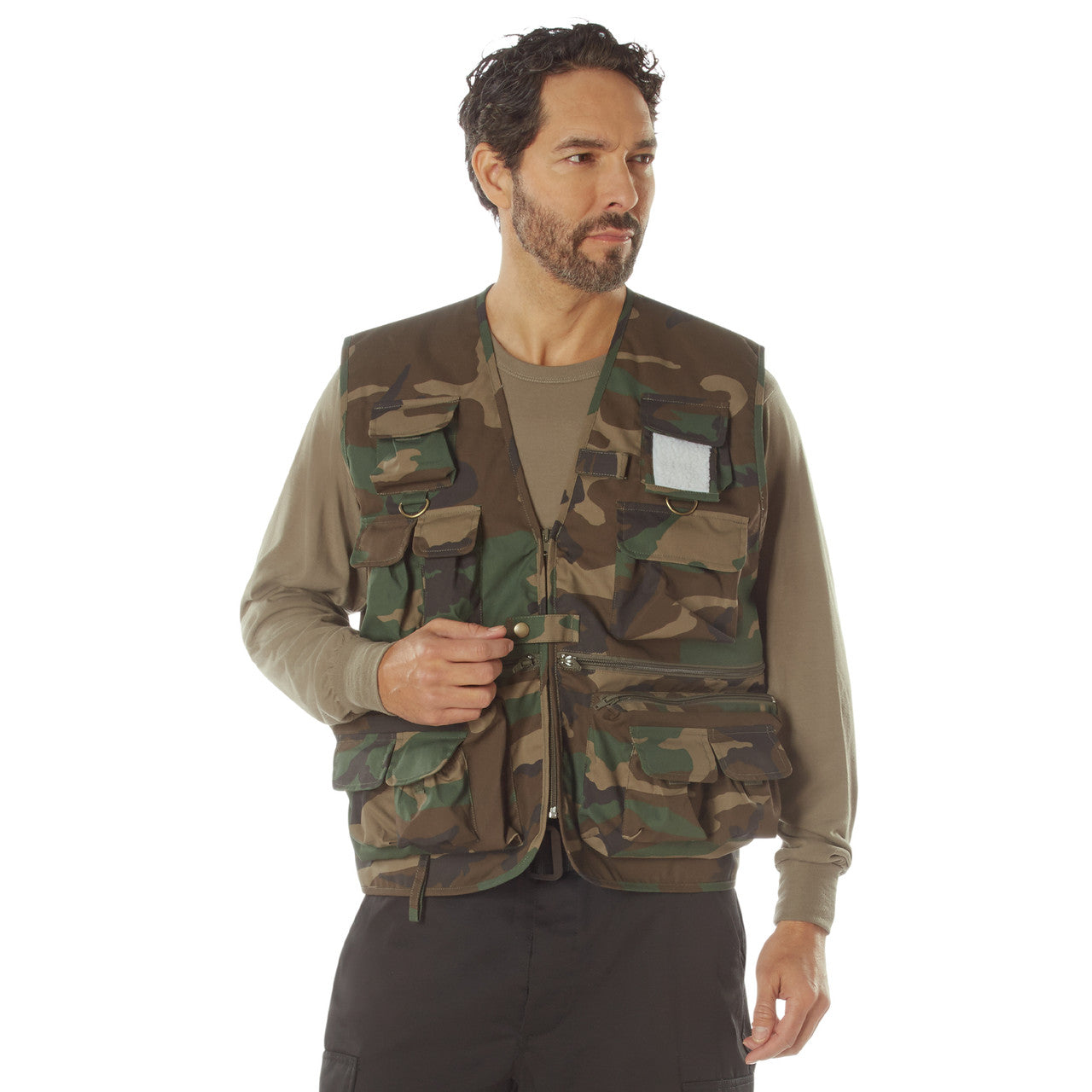 Uncle Milty Travel Vest: Woodland Camo