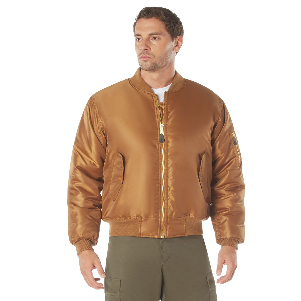 Rothco MA-1 Flight Jacket: Work Brown