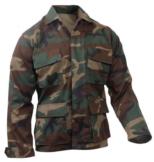 Rothco Twill BDU Shirt: Woodland Camo