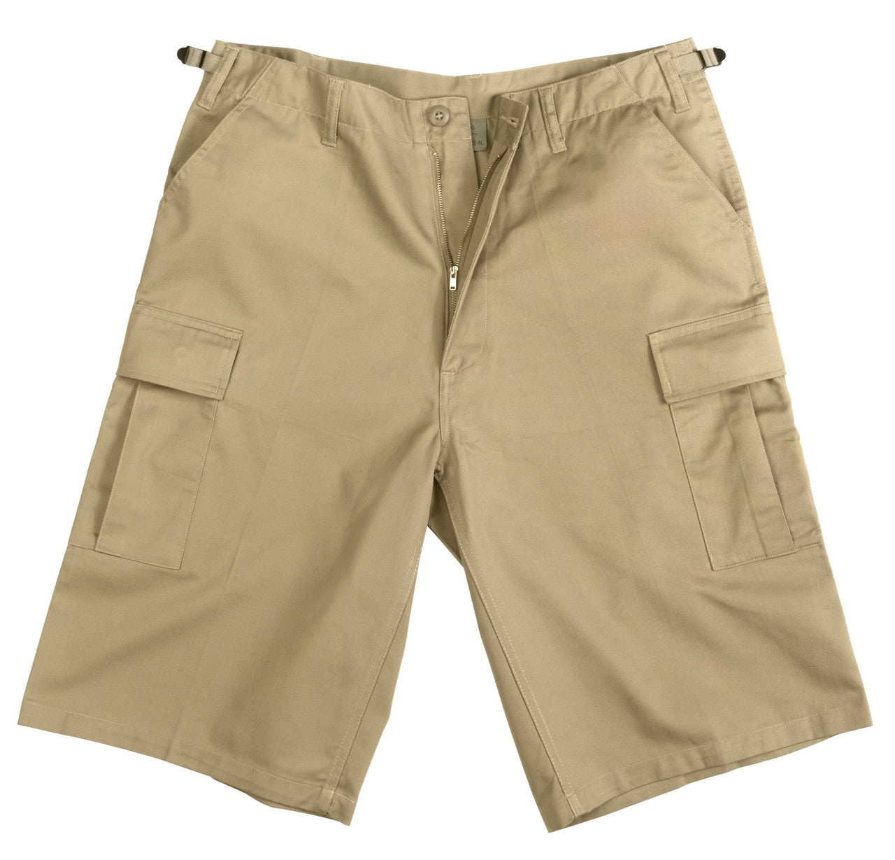 Rothco Long Length BDU Shorts: Khaki