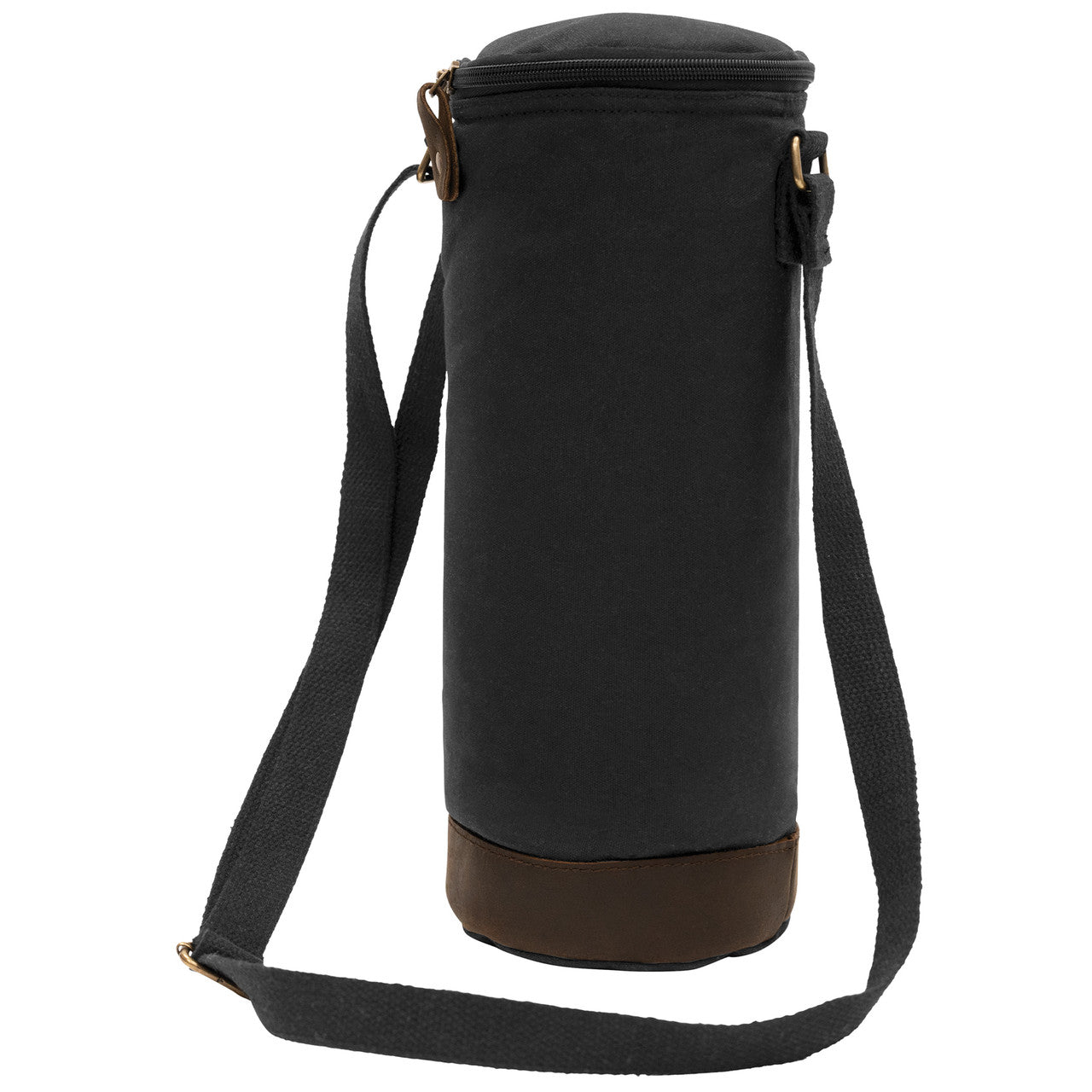Rothco Waxed Canvas Wine Carrier Tote Bag: Black
