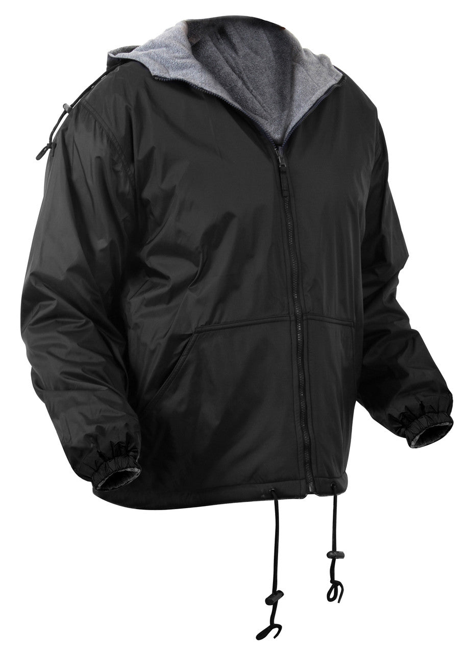 Rothco Reversible Lined Jacket With Hood: Black