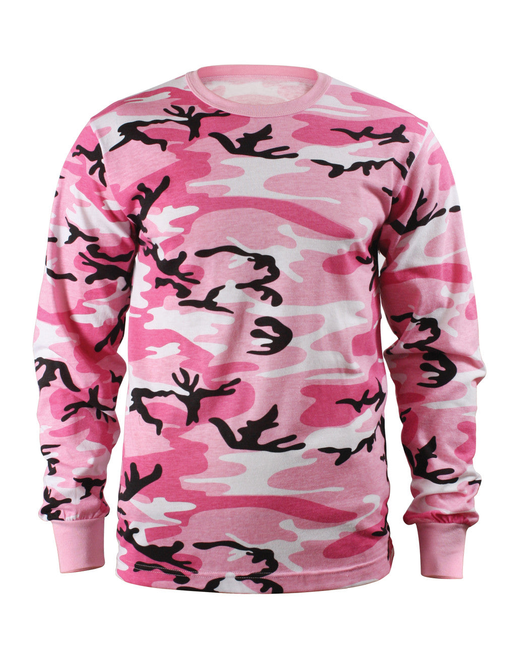 Rothco Long Sleeve Color Camo T-Shirt: Pink Camo