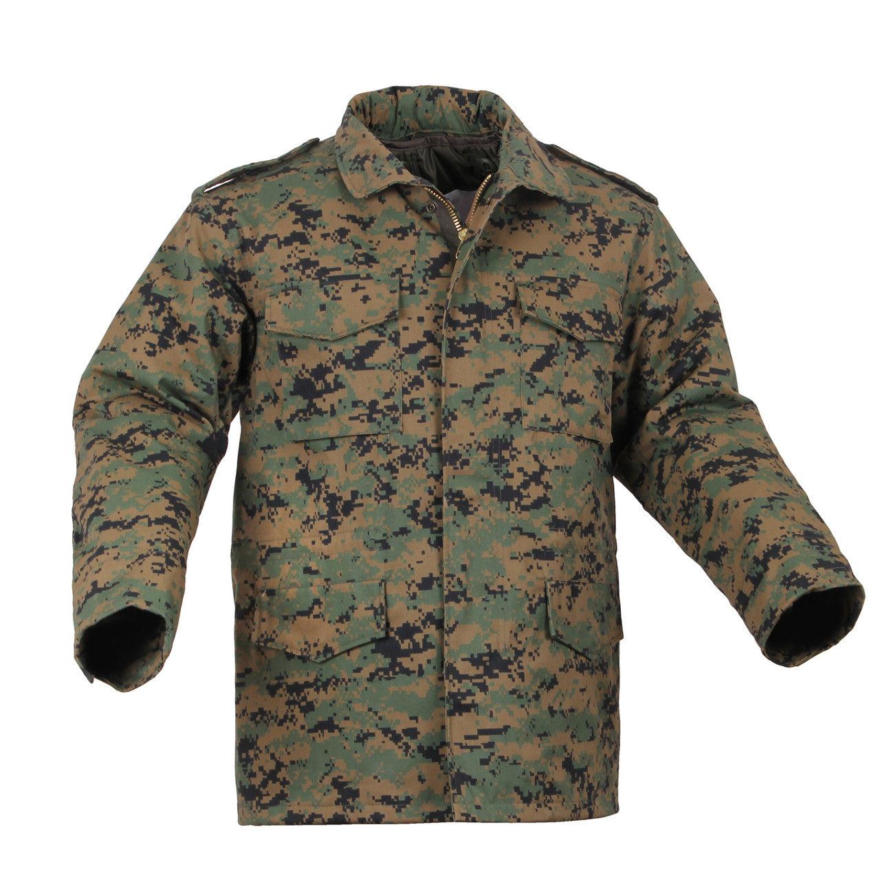 Rothco Camo M-65 Field Jacket: Woodland Digital Camo