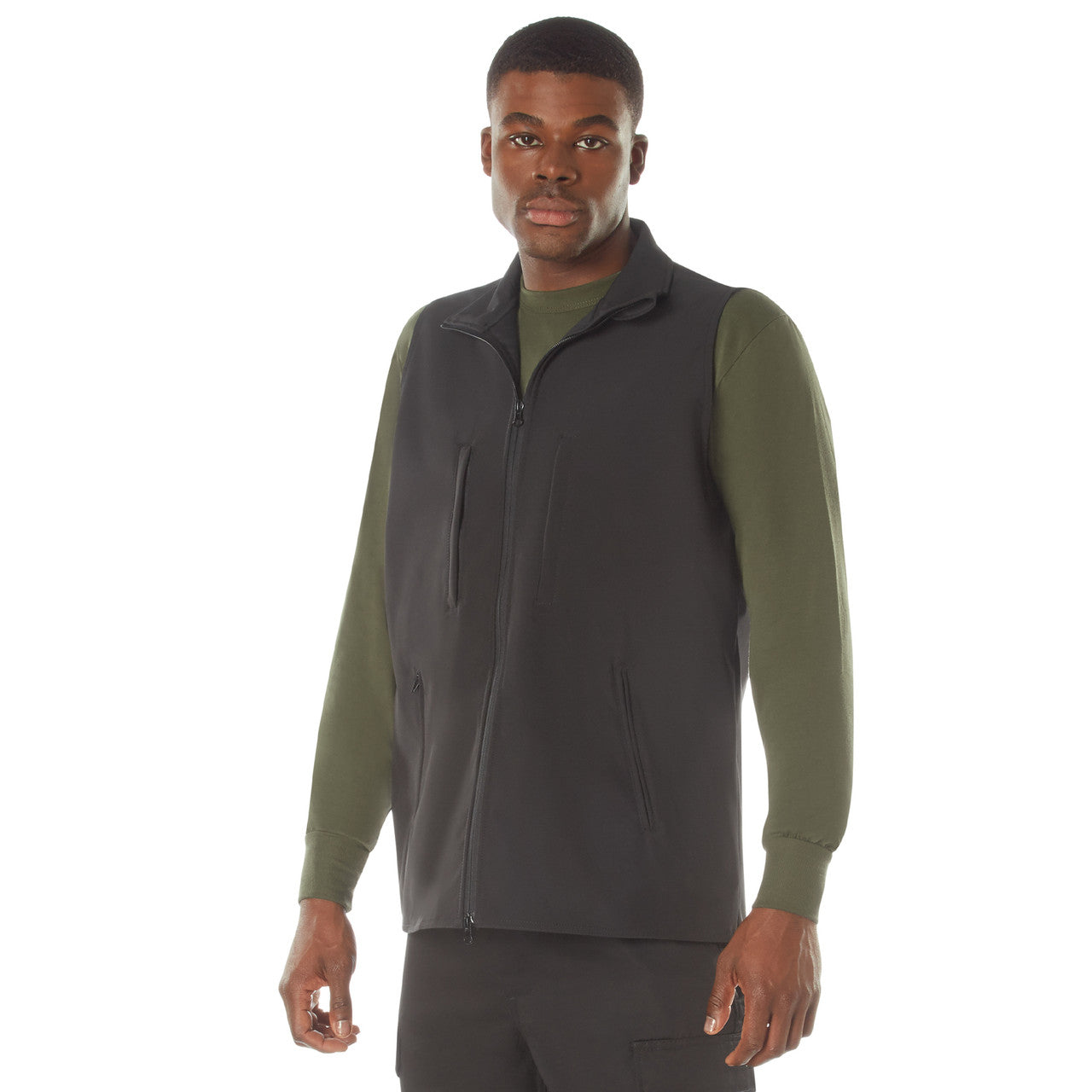 Rothco V2 Concealed Carry Soft Shell Vest: Black