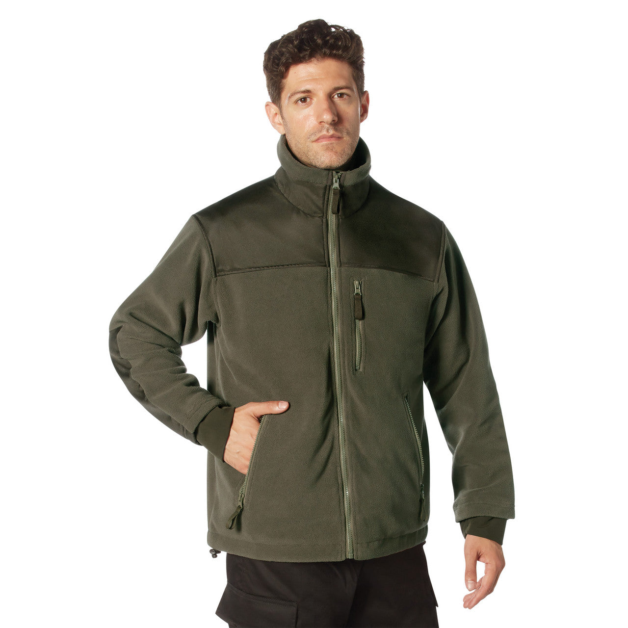 Rothco Concealed Carry Spec Ops Fleece Jacket: Olive Drab