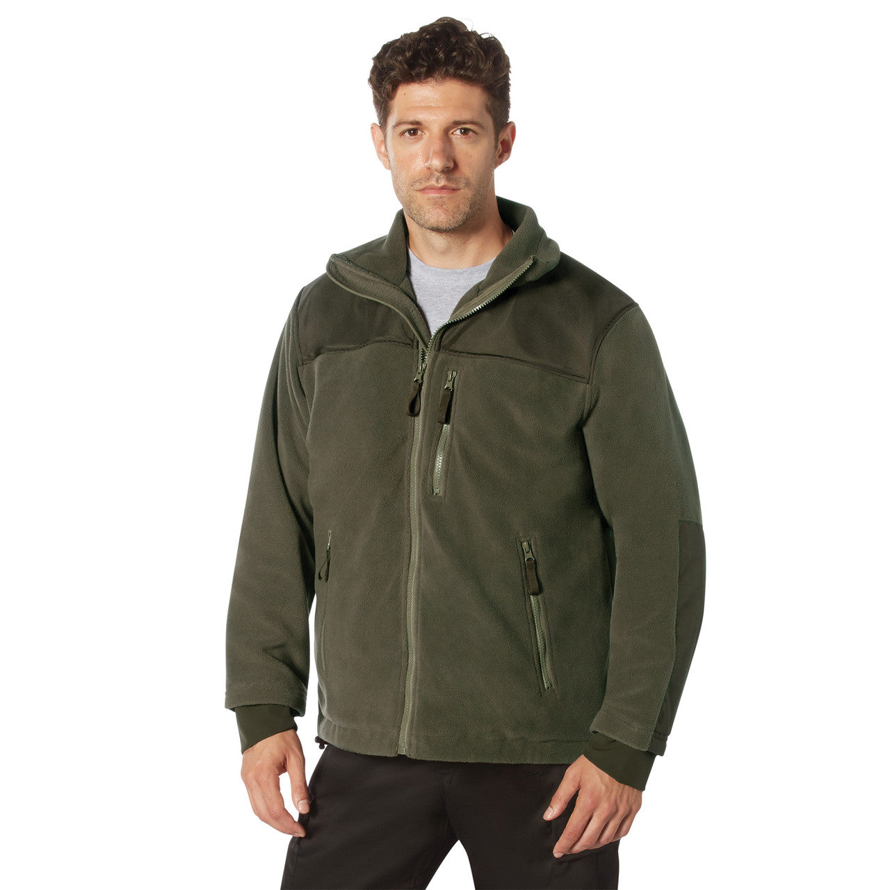 Rothco Concealed Carry Spec Ops Fleece Jacket: Olive Drab