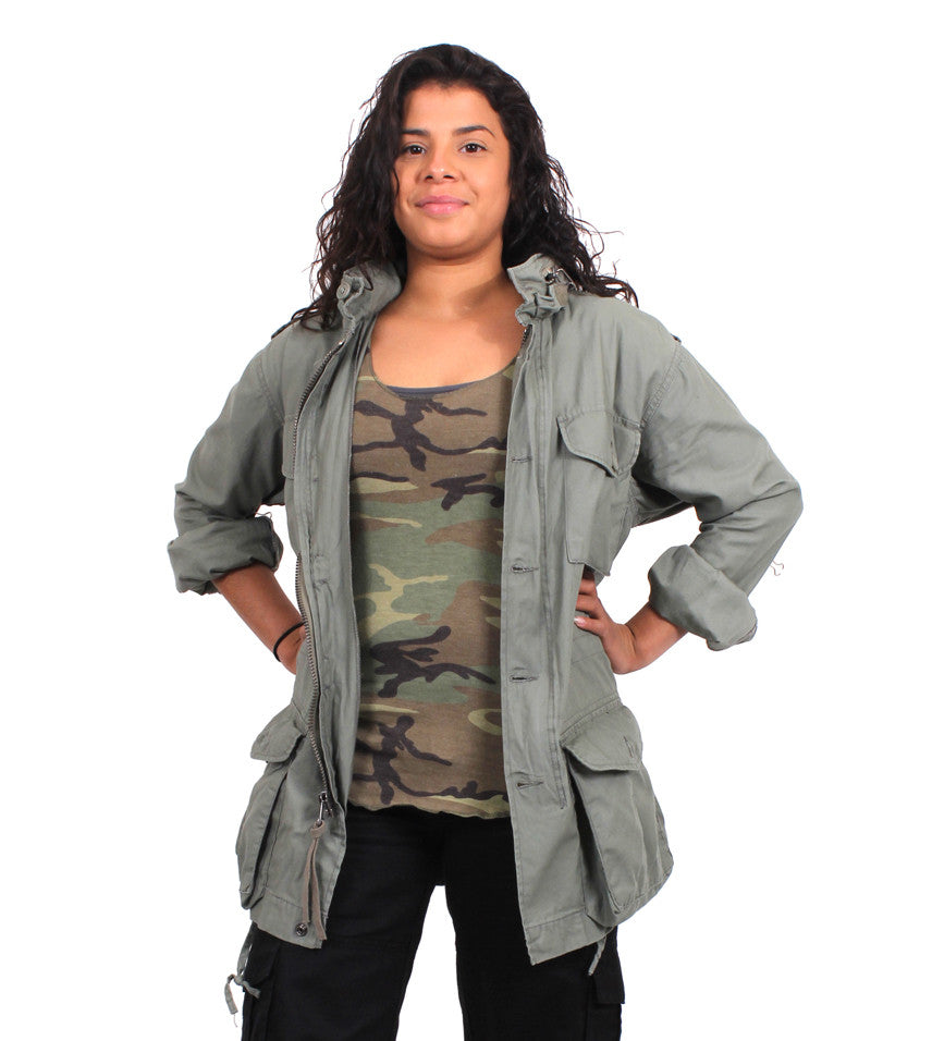 Rothco Vintage Lightweight M-65 Field Jacket: Sage Green