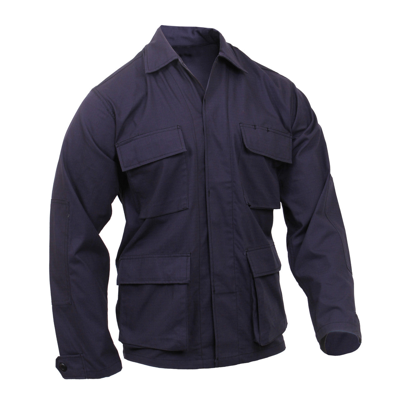 Rothco Ripstop BDU Shirt: Navy Blue