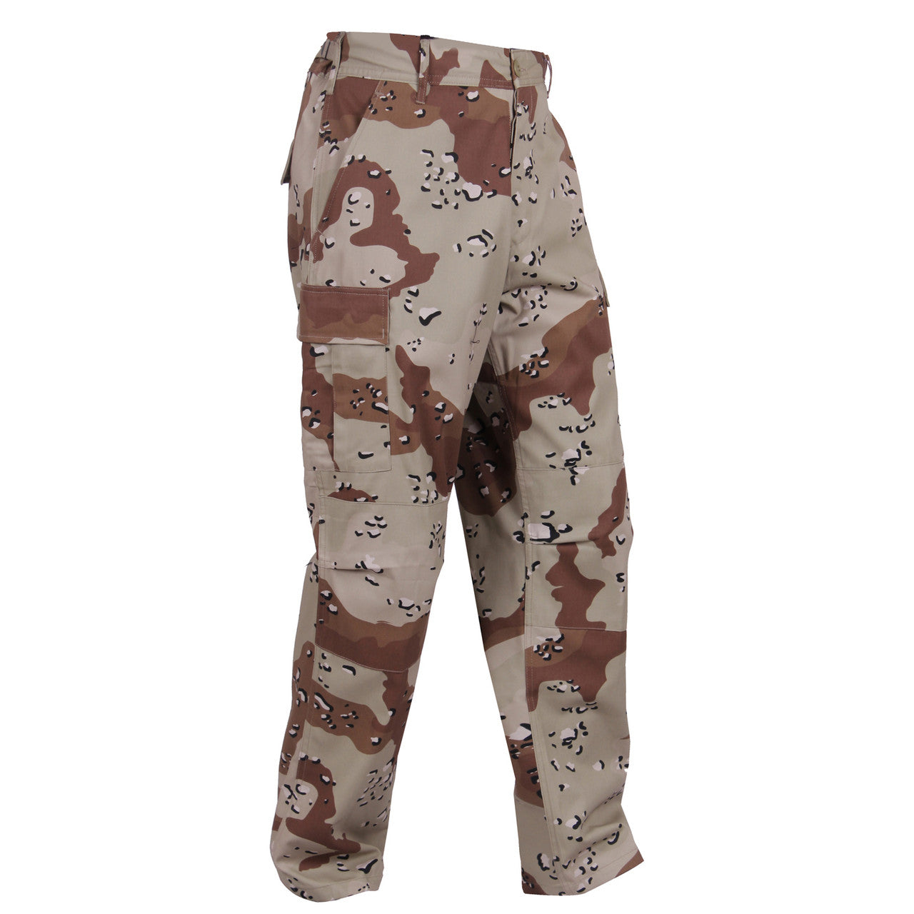Rothco Camo Tactical BDU Pants: 6-Color Chocolate Chip Desert Camo