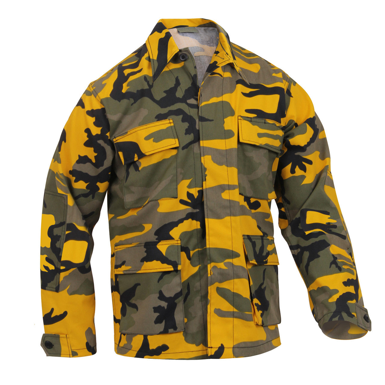 Rothco Color Camo BDU Shirt: Stinger Yellow Camo