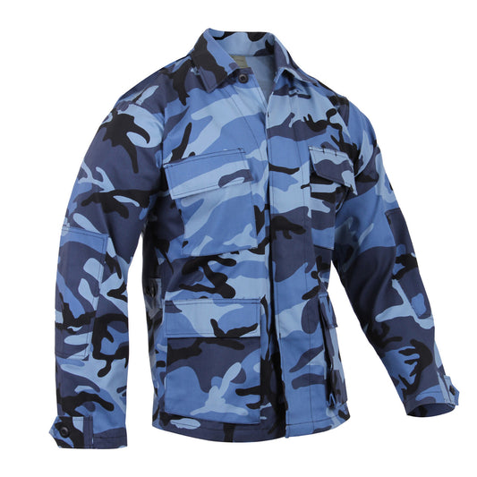 Rothco Color Camo BDU Shirt: Sky Blue Camo