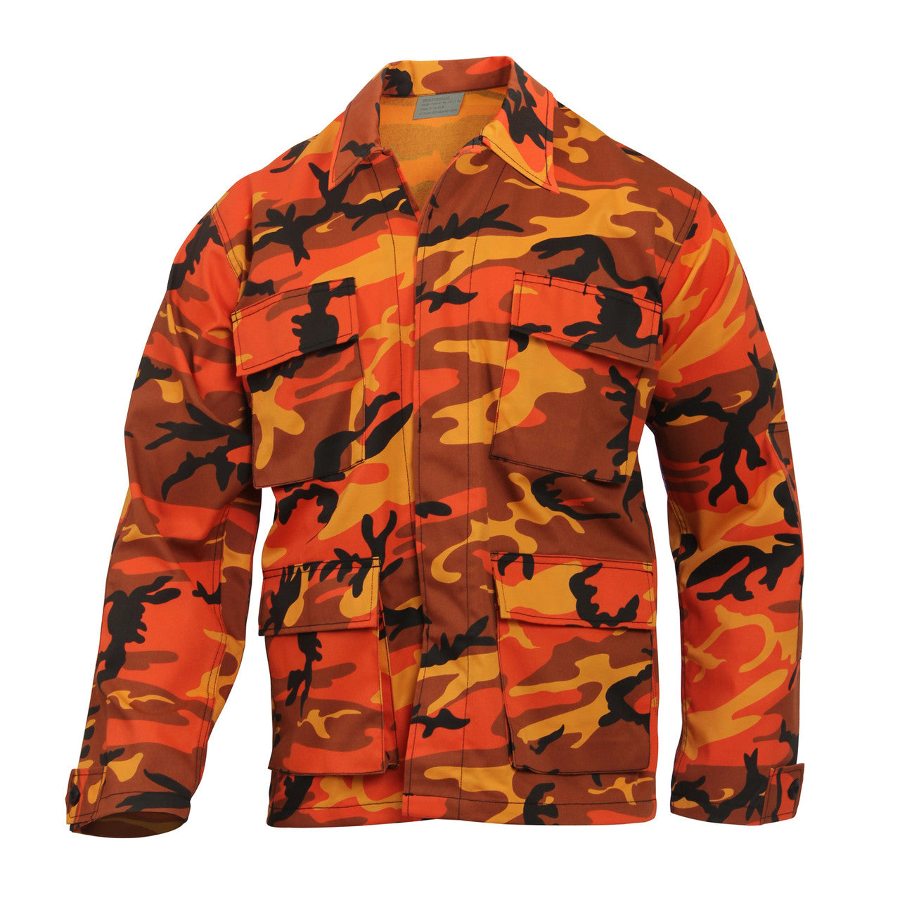 Rothco Color Camo BDU Shirt: Savage Orange Camo