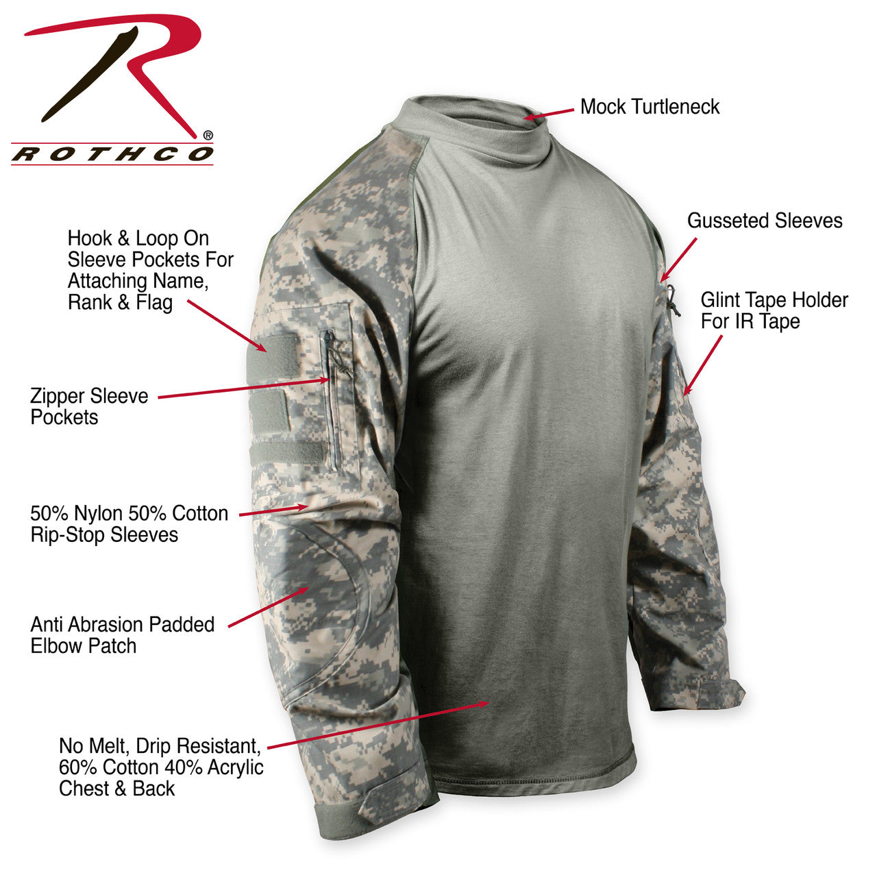 Rothco Military FR NYCO Combat Shirt