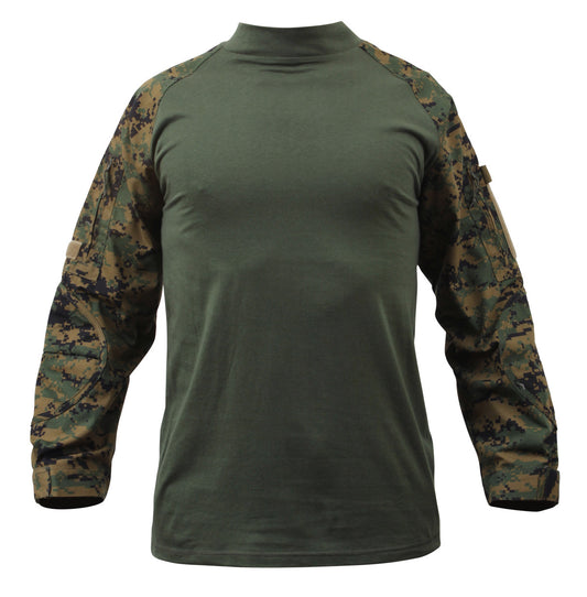Rothco Military FR NYCO Combat Shirt: Woodland Digital Camo