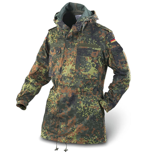 German Bundeswehr Military Surplus German Flecktarn Camo Parka