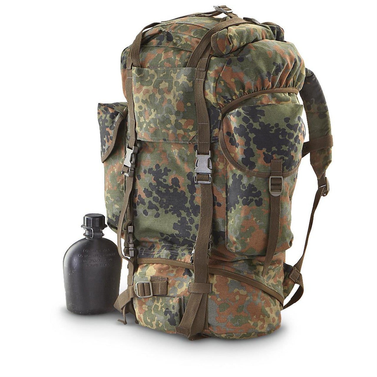 German Flecktarn Combat Rucksack, German Bundeswehr Military Surplus