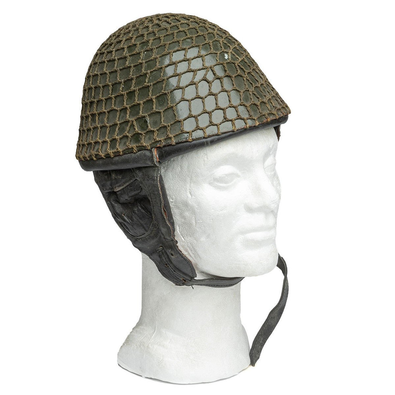 Romanian OD M73 Paratrooper Helmet, Romanian Military Surplus