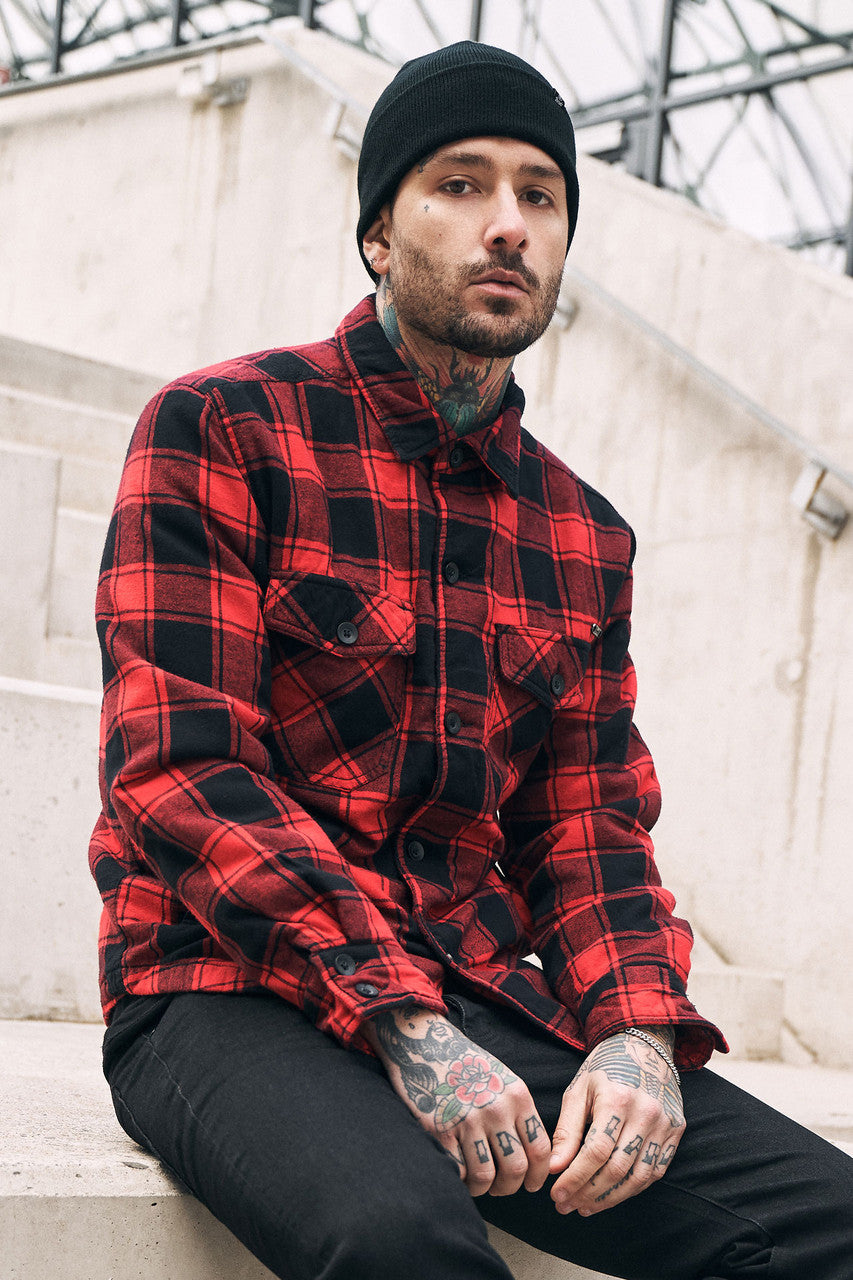 Brandit Quilted Flannel Lumber Jacket
