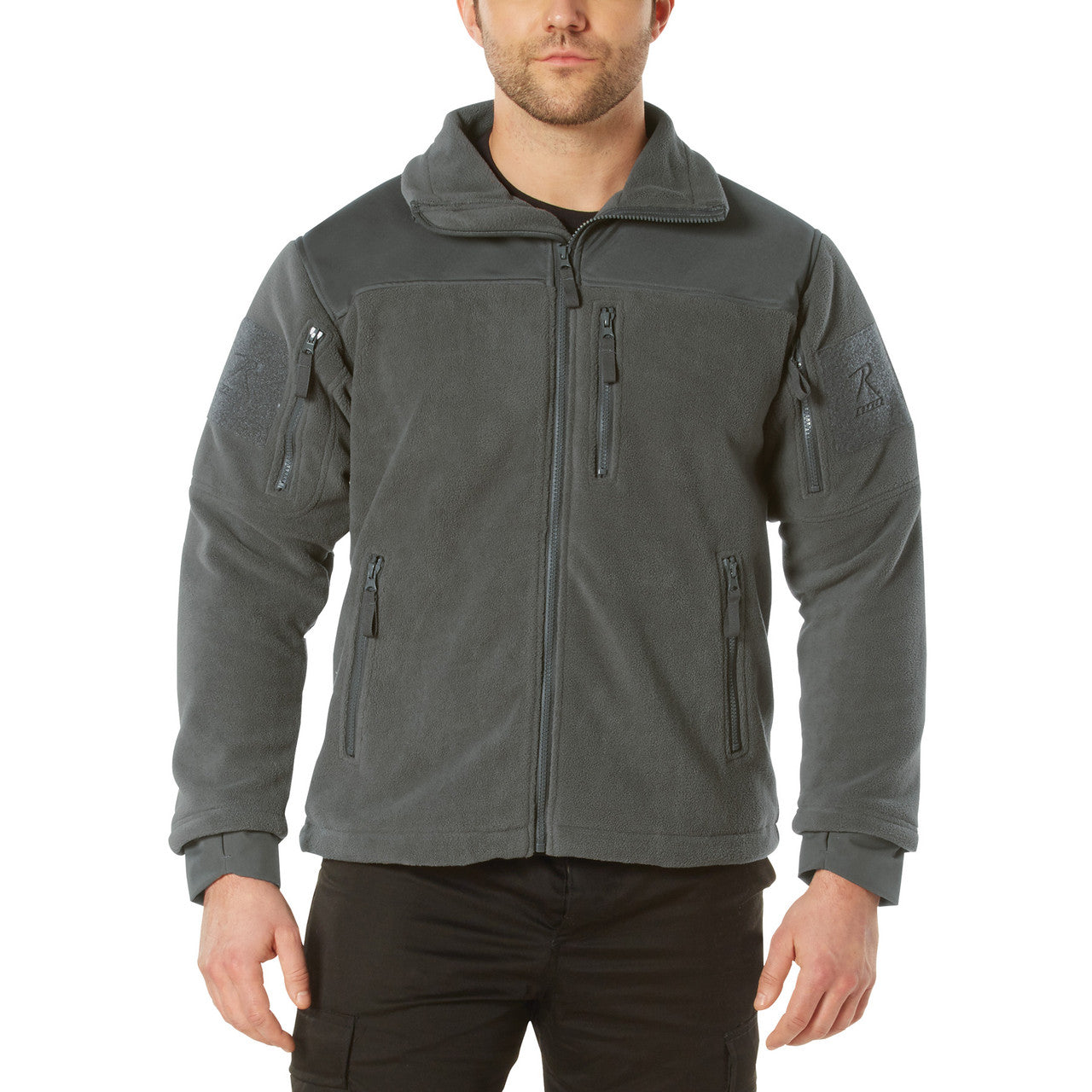 Rothco Spec Ops Tactical Fleece Jacket: Charcoal Grey