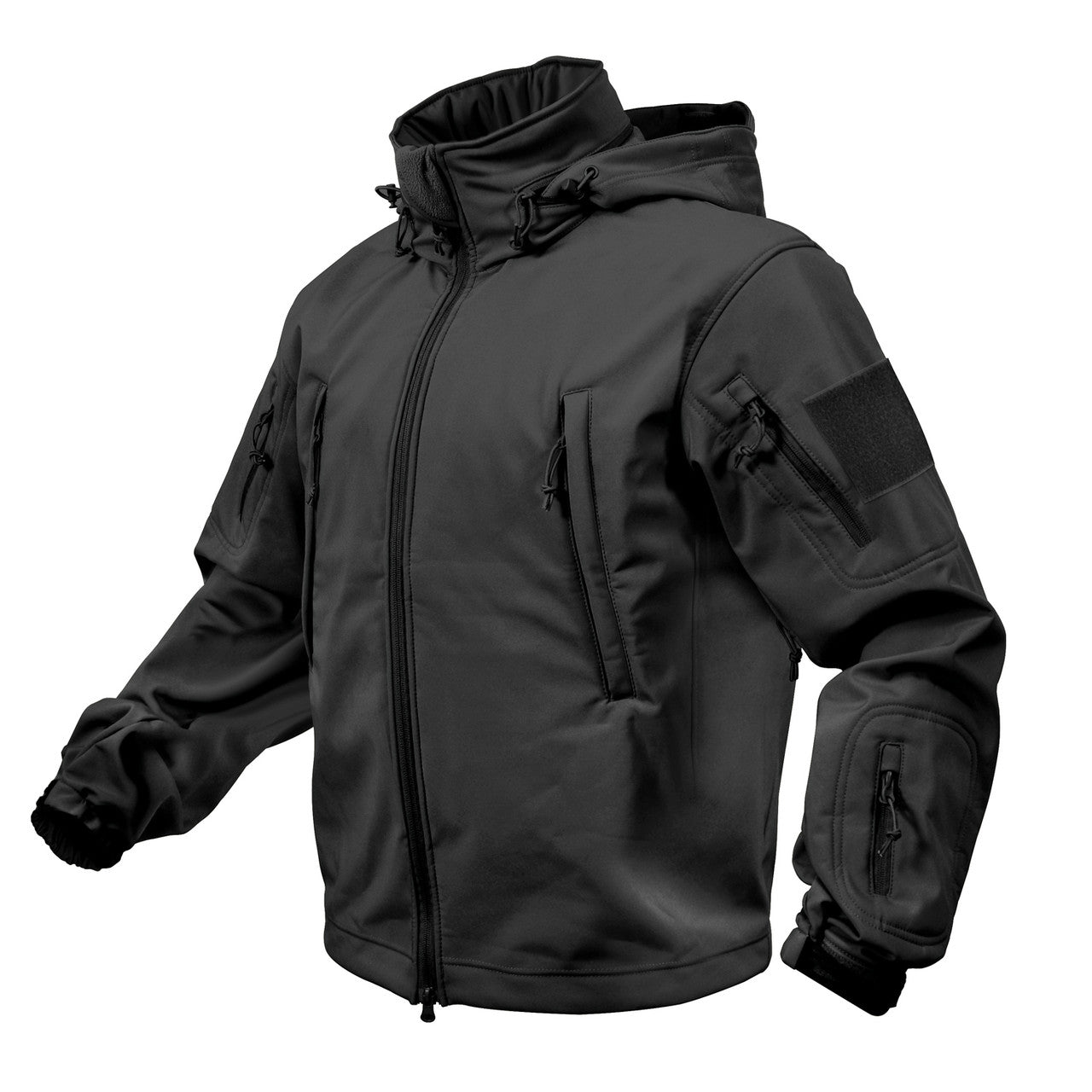 Rothco Special Ops Tactical Soft Shell Jacket: Black