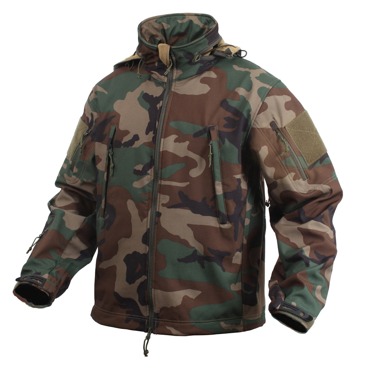 Rothco Special Ops Tactical Soft Shell Jacket: Woodland Camo