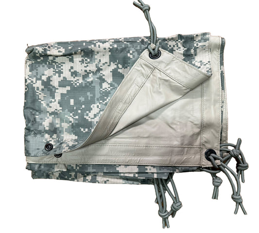 ACU Digital Field Tarpaulin, Tan Backing, USGI: US Military Surplus