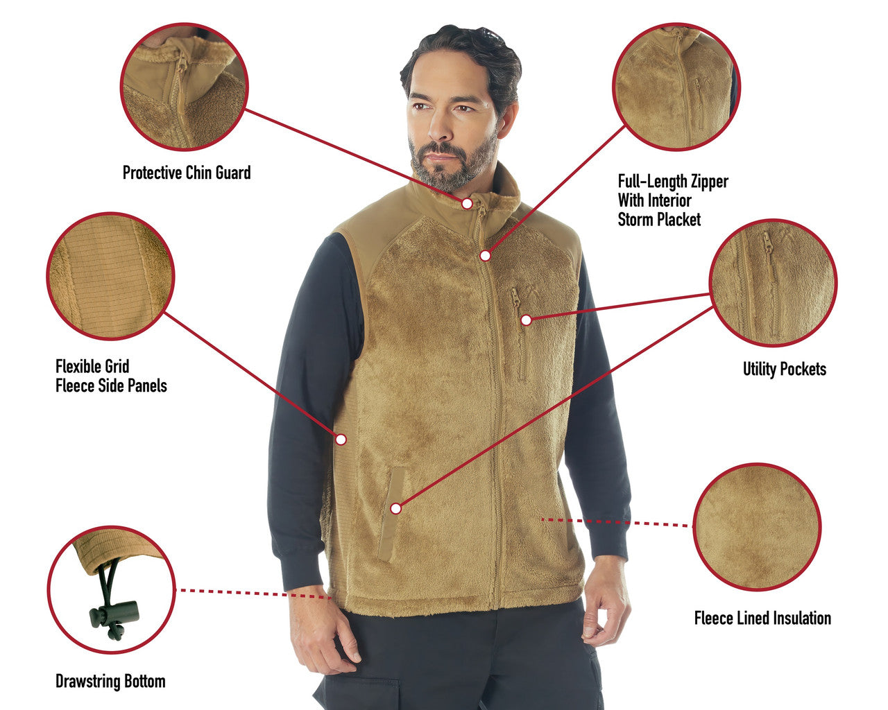 Rothco ECWCS Fleece Vest