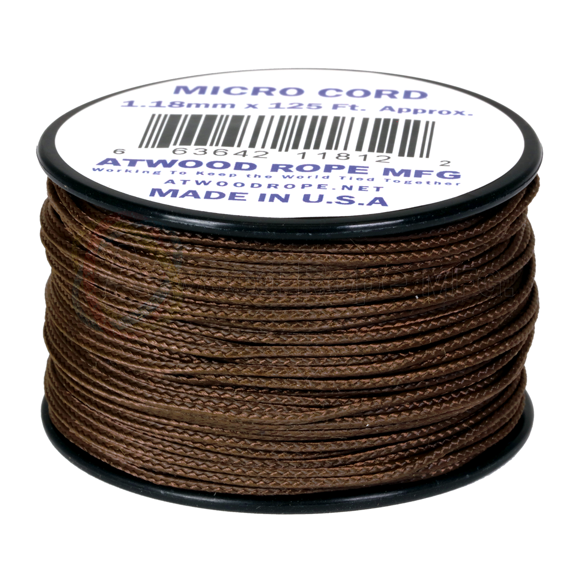 Atwood Rope, Micro Cord, US Made: Brown