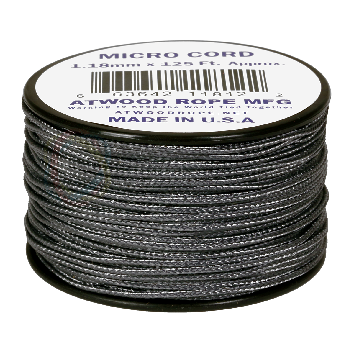 Atwood Rope, Micro Cord, US Made: Graphite