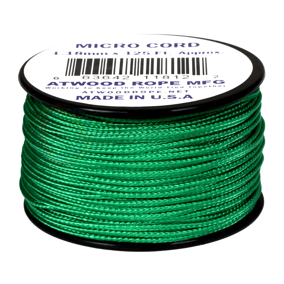 Atwood Rope, Micro Cord, US Made: Green