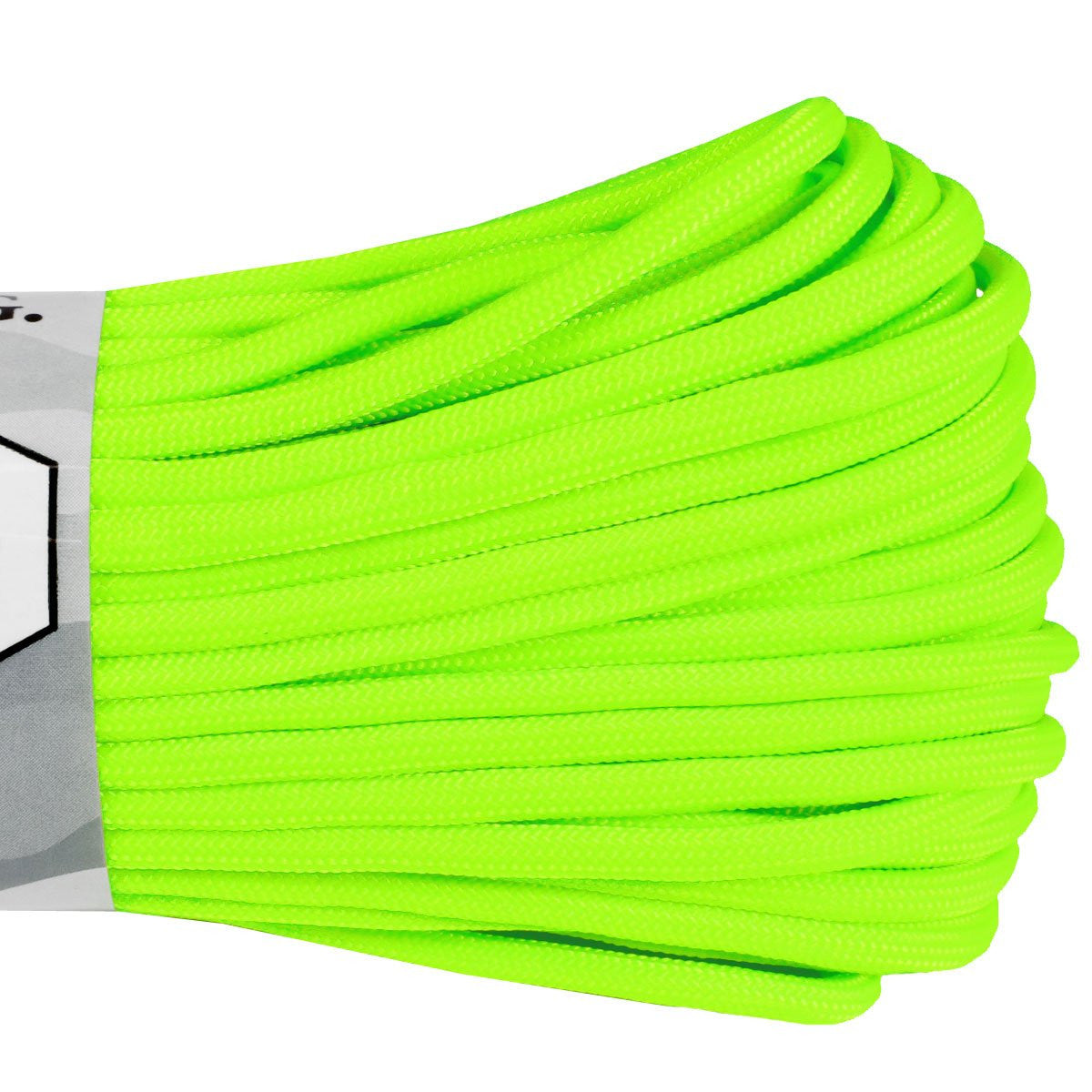 Atwood Rope, 550 Paracord, Nylon Parachute Cord, 7 Strand, USA Made: Neon Green
