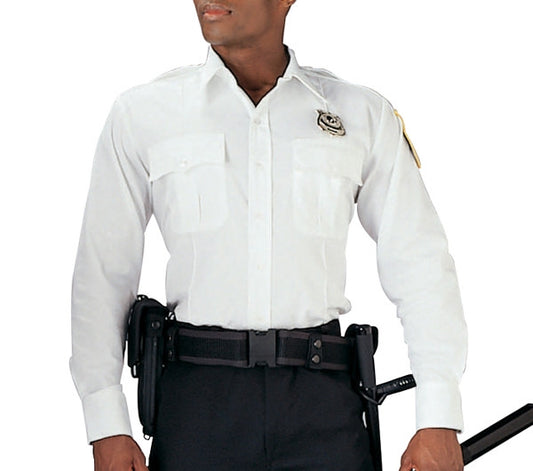 Rothco Long Sleeve Uniform Shirt: White