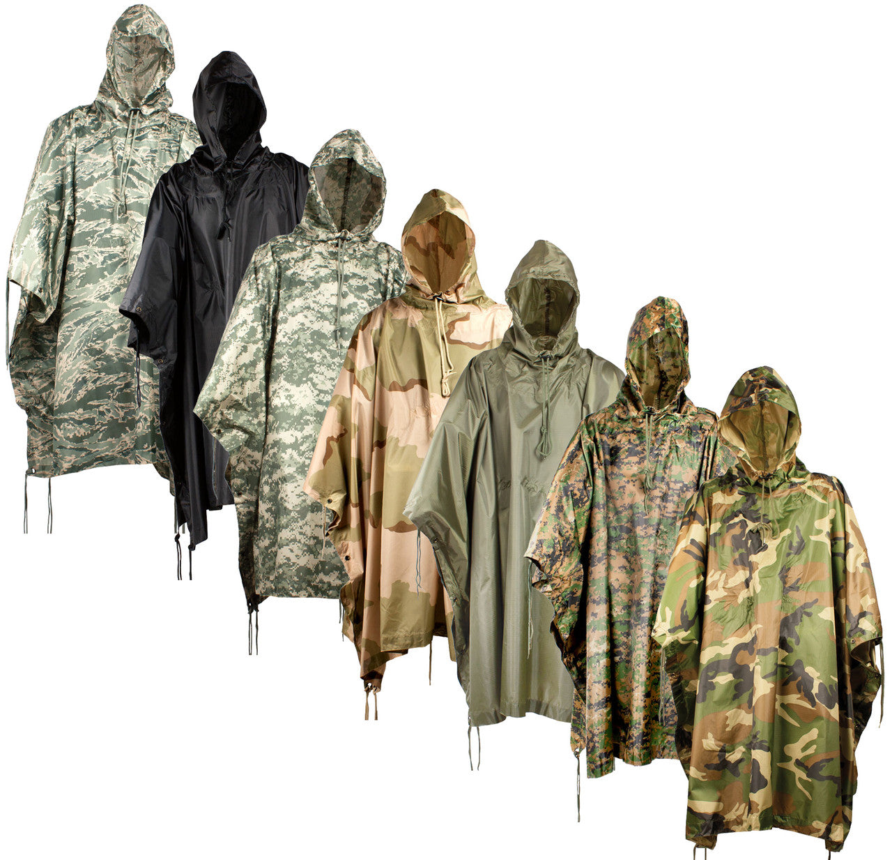 Red Rock Ripstop Nylon Poncho