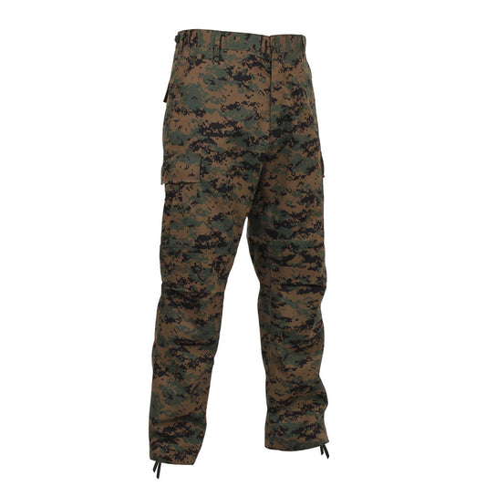 Rothco Digital Camo Tactical BDU Pants: Woodland Digital Camo